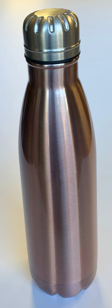 Personalised 500ml Stainless Steel Drinks Bottle - Metallic Copper