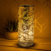 Leaf Touch Sensitive Aroma Lamp - Amber And Silver 26cm