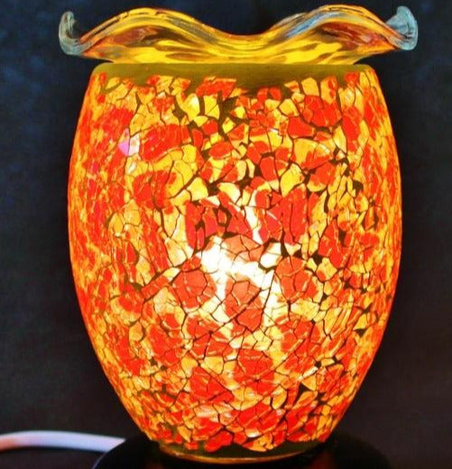 Dimmable Mosaic Electric Melt Burner 15cm - Poppy