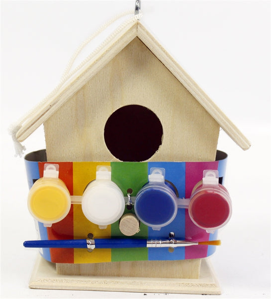 Paint Your Own Birdhouse 15cm