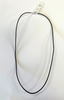 Black Leather Cord Necklace with 925 silver fixings