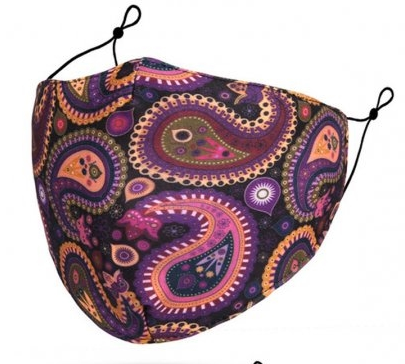 Paisley Reusable Face Mask With Filters