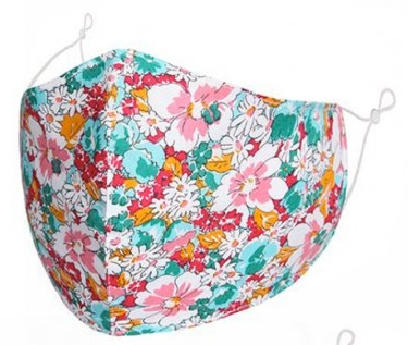 Floral Reusable Face Mask With Filters