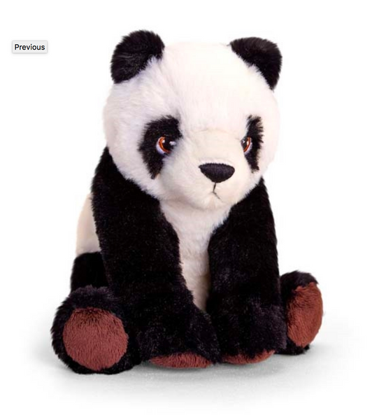 Plush Teddy Made From 100% Recycled Plastic - Panda 18cm
