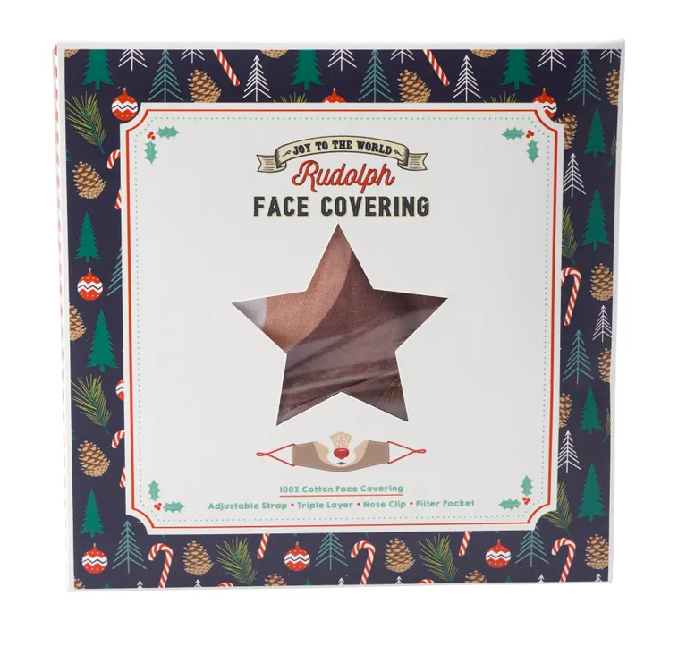 Joy To The World Rudolph Face Covering