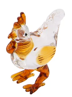 Glass Rooster Ornament