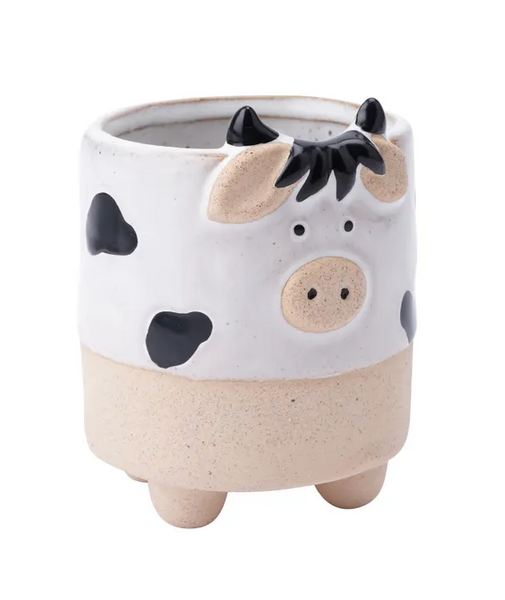 cow pot plant Stoneware Cow Plant Pot