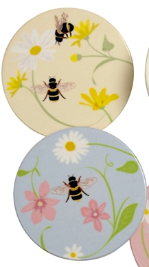 Ceramic Bee Coasters