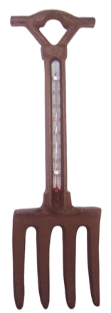 Cast Iron Fork / Spade Thermometer