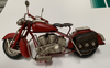 Metal Vintage Model Motorcycles - 29 x 16.5cm