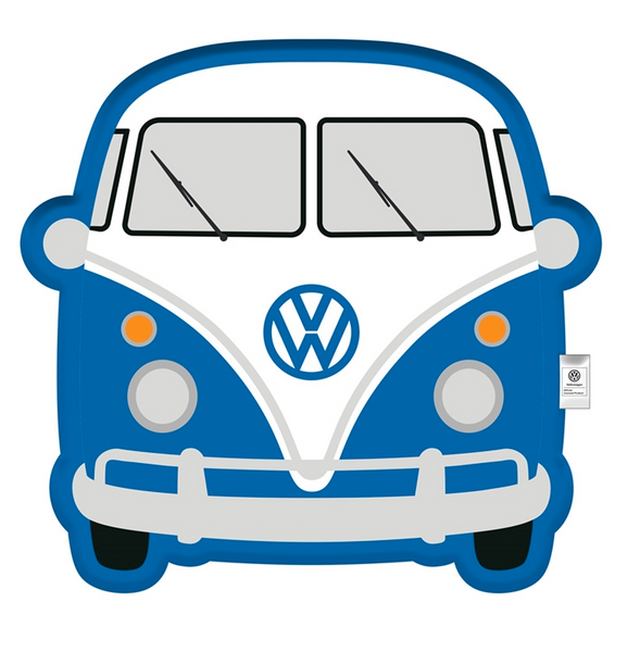 Volkswagen Blue Campervan Cushion