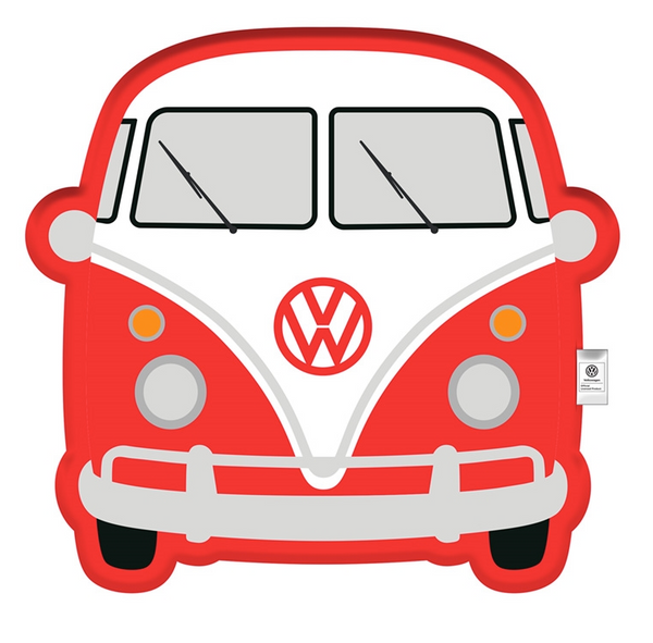 Volkswagen Red Campervan Cushion