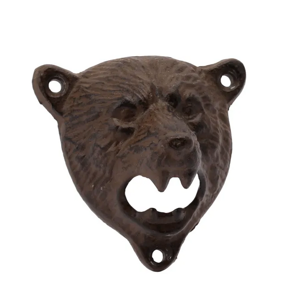 Bear Head Cast Iron Bottle Opener