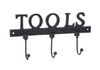 Cast Iron 'Tools' Triple Wall Hook