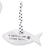 Woofs & Whiskers Ceramic Cat Hangers