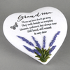 Thoughts Of You Lavender Stone Heart Grandma 16cm