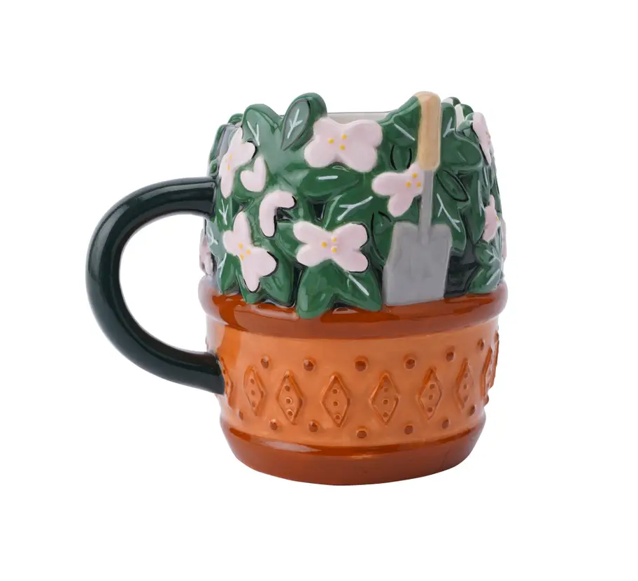 The Potting Shed Flower Pot Snack Mug