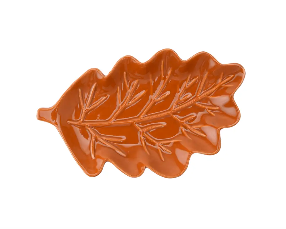 The Potting Shed Brown Leaf Trinket Dish