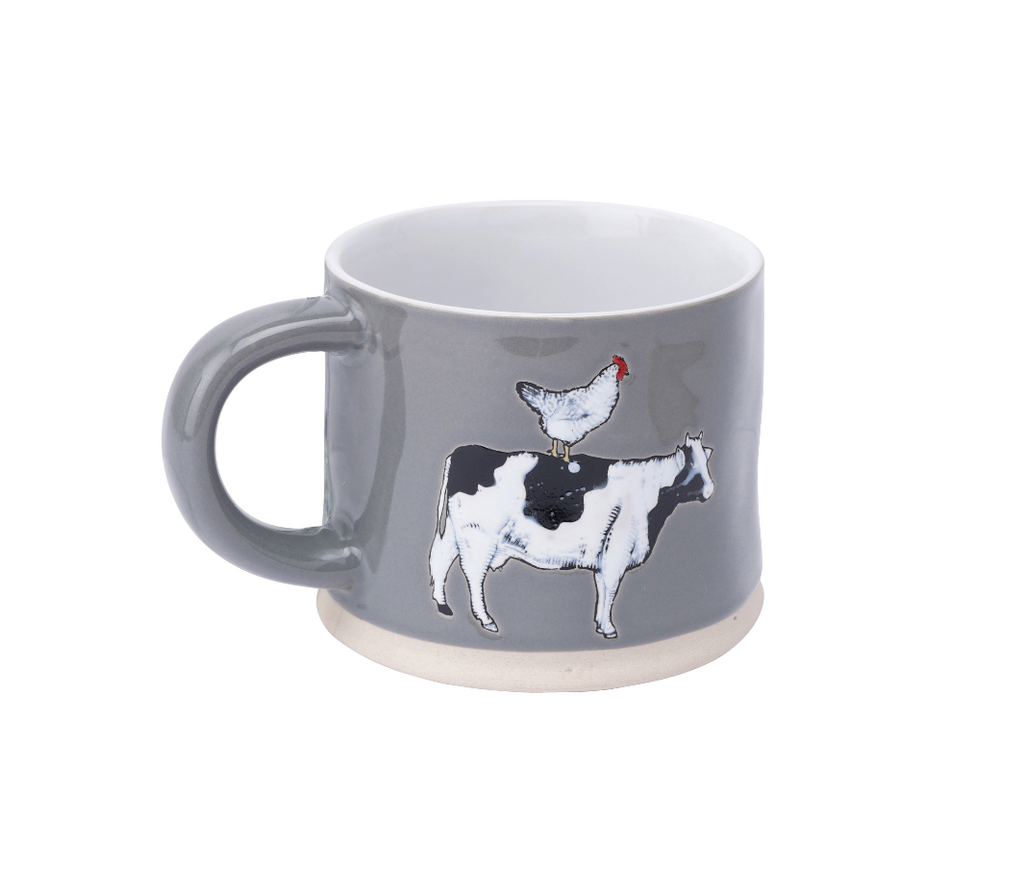 The Little Farmhouse Cow & Hen Mug - Culzean Gifts