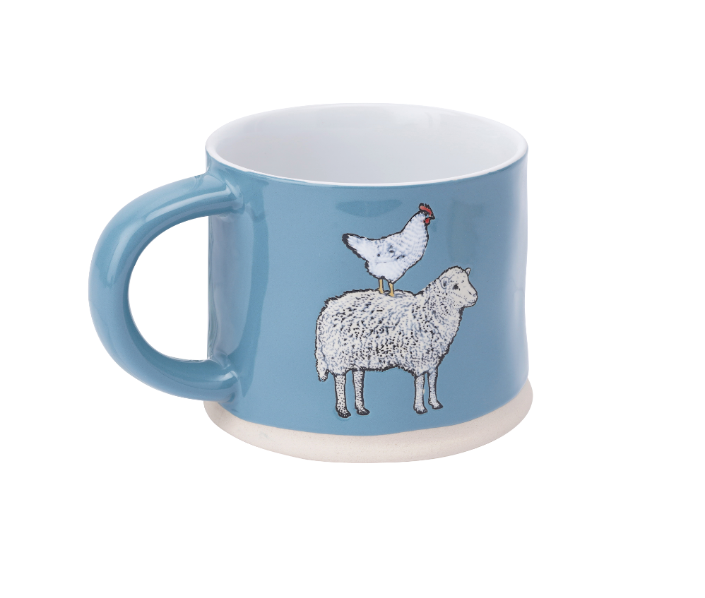 The Little Farmhouse Sheep & Hen Mug - Culzean Gifts