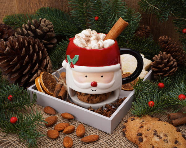 Joy To The World Novelty Santa Snack Mug - Culzean Gifts