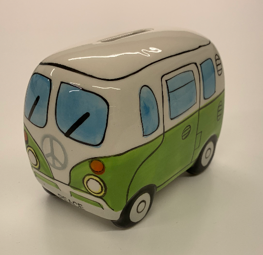 Small Ceramic Campervan Money Banks - Culzean Gifts
