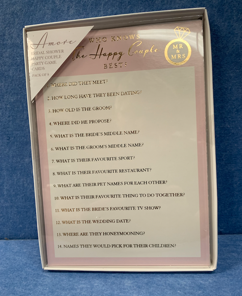 The Happy Couple Bridal Party Game - Culzean Gifts