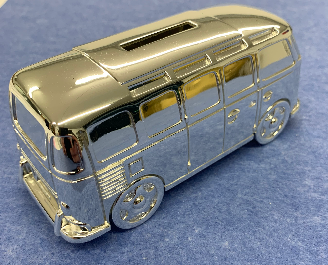 Silver Plated Camper Van Money Box - Culzean Gifts
