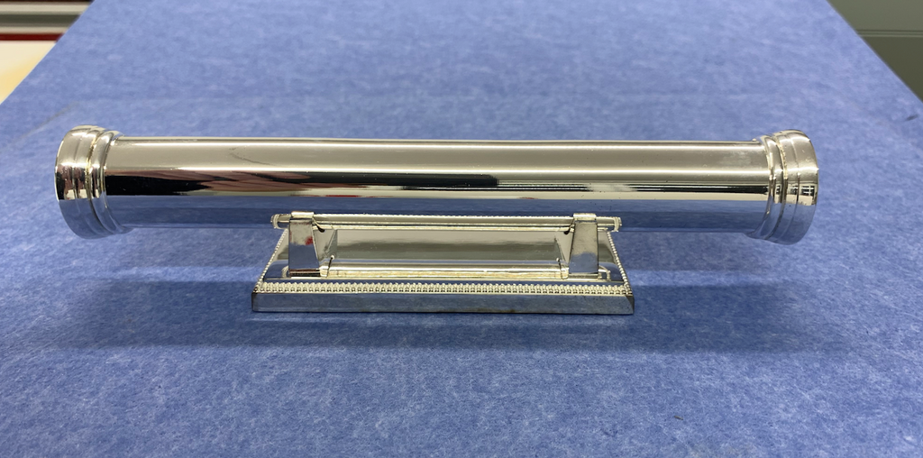 Flat Ended Silver Plated Certificate Holder With Stand - Engraved Personalisation Available - Culzean Gifts