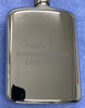 Engraved Personalised Stainless Steel Hip Flask - Culzean Gifts