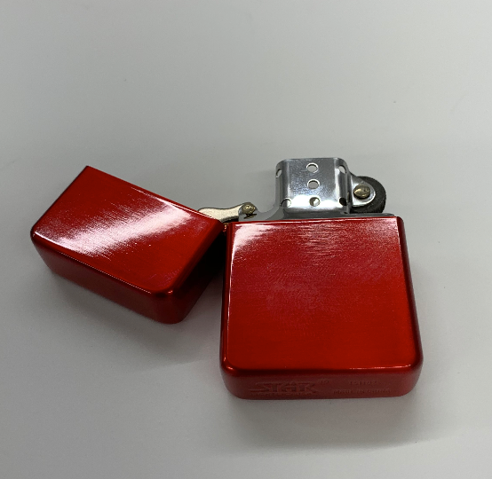 Red Star Flip Top Lighter - Available Engraved  Personalised - Culzean Gifts