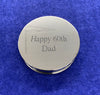 Engraved Personalised High Quality Chrome Magnifier Lens