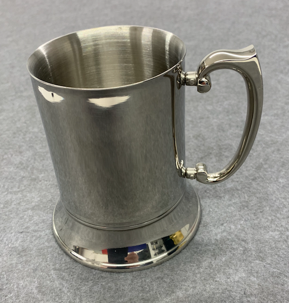 Personalised Polished Stainless Steel 1 Pint Tankard