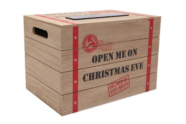 Wooden Crate Christmas Eve Box