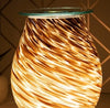 Glass Aroma Lamp with Touch Sensitive Base - Glitter Storm