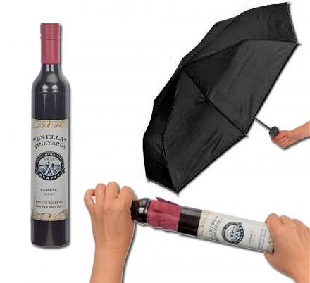 Umbrella In Wine Bottle
