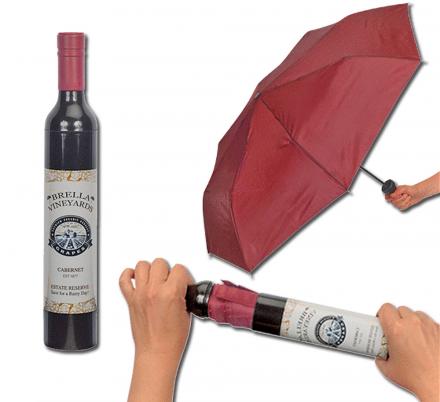 Umbrella In Wine Bottle